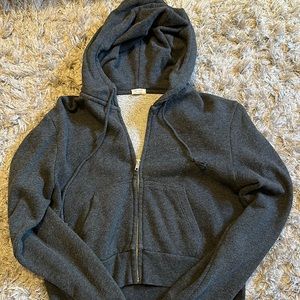 John Galt cropped zip-up